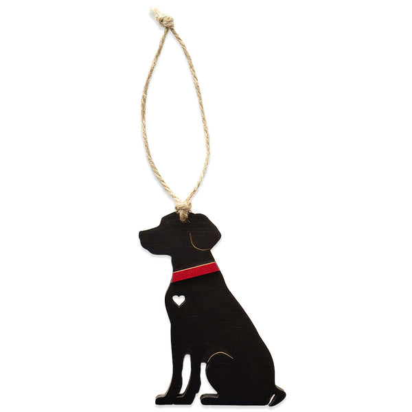 Custom Black Lab Gift Tag Ornament