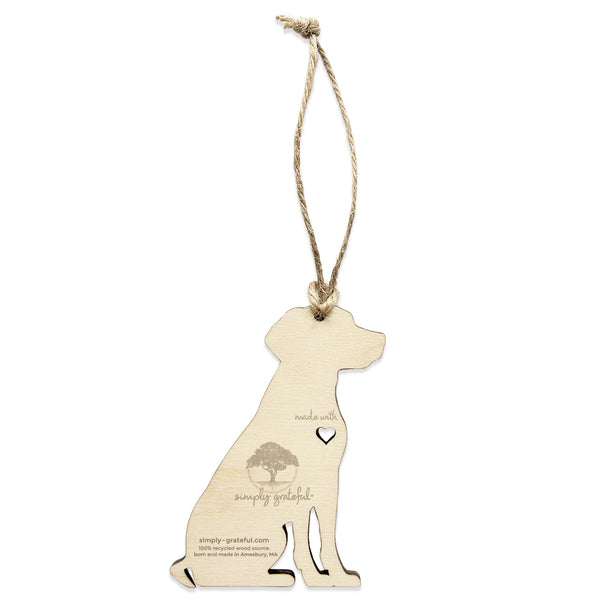Black Lab Gift Tag Ornament