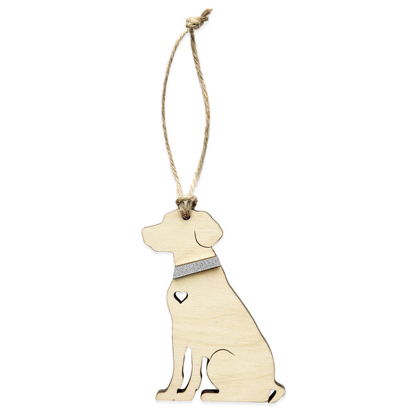 Custom Golden Lab Gift Tag Ornament
