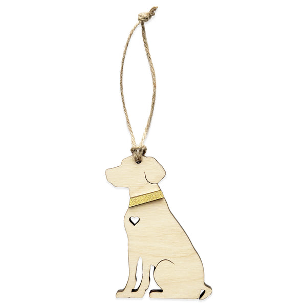 Custom Golden Lab Gift Tag Ornament