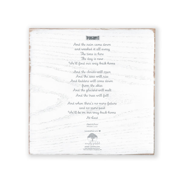 Custom 10x10 Petrichor Wall Art (White Distressed Wood)