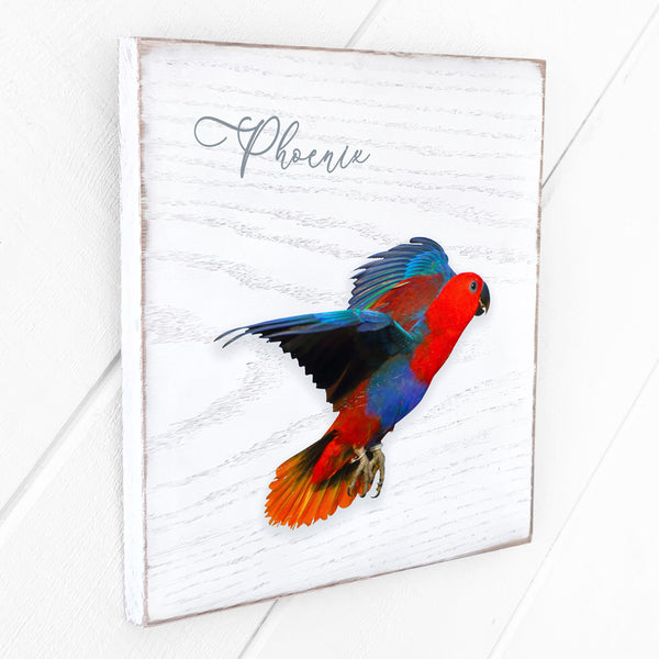 Custom 10x10 Petrichor Wall Art (White Distressed Wood)