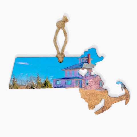 The Pink House MA Ornament