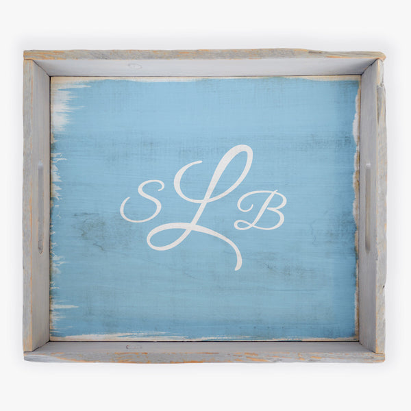 Custom Monogram Serving Tray