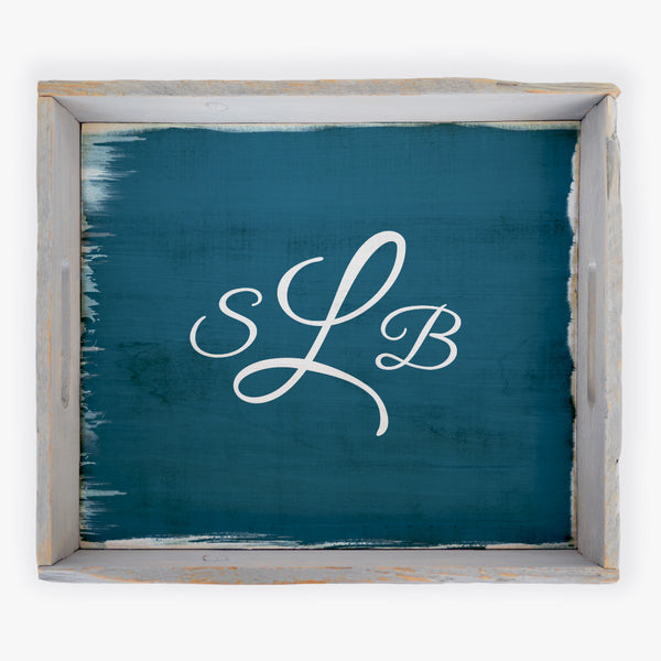 Custom Monogram Serving Tray
