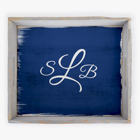 Custom Monogram Serving Tray