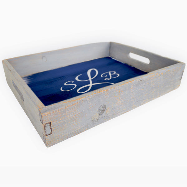 Custom Monogram Serving Tray
