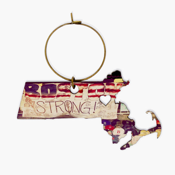 B Strong Wine Charm
