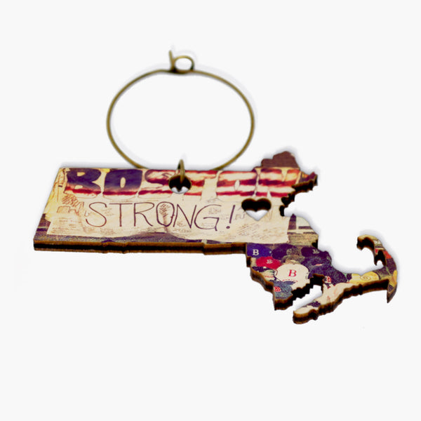 B Strong Wine Charm