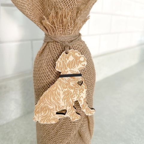 Custom Golden Doodle Gift Tag Ornament