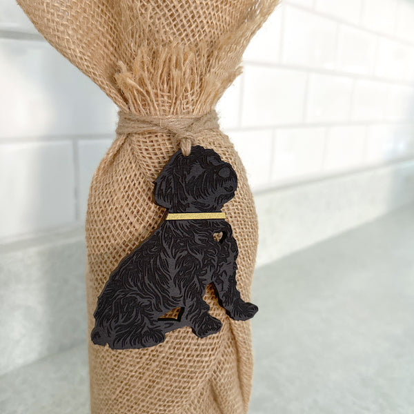 Custom Labradoodle Gift Tag Ornament