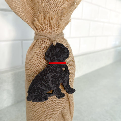 Labradoodle Gift Tag Ornament