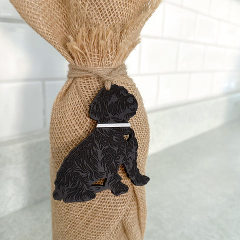 Custom Labradoodle Gift Tag Ornament