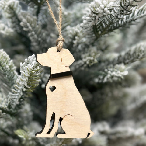 Custom Golden Lab Gift Tag Ornament