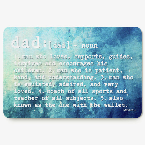 Dad ~ Definition Postcard