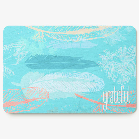 Grateful ~ Feathers Postcard
